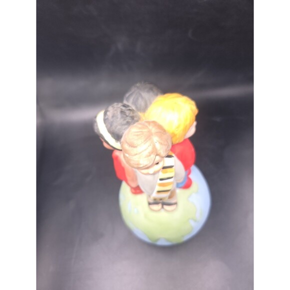 Vintage "We are the World" Music Box USA for Africa Brockman 1985 Ceramic works - Picture 11 of 16
